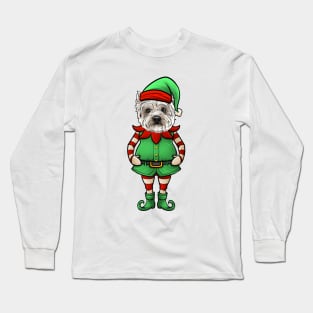 Westie Christmas Elf Long Sleeve T-Shirt